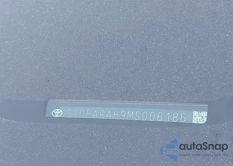 2021 Toyota Highlander Hybrid Platinum из США, поврежденный, VIN 5TDFARAH9MS006186